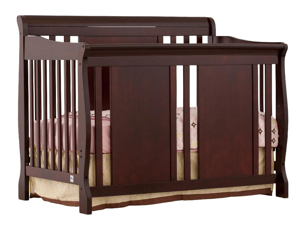 Stork Craft Verona 4 in 1 Fixed Side Convertible Crib - Cherry at Kmart.com