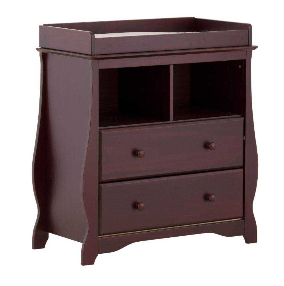 Stork Craft Carrara 2 Drawer Changing Table - Cherry at Kmart.com