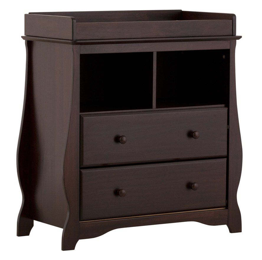 Stork Craft Carrara 2 Drawer Changing Table - Espresso at Kmart.com