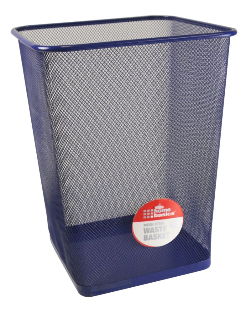 HOME BASICS WASTE BASKET - PURPLE