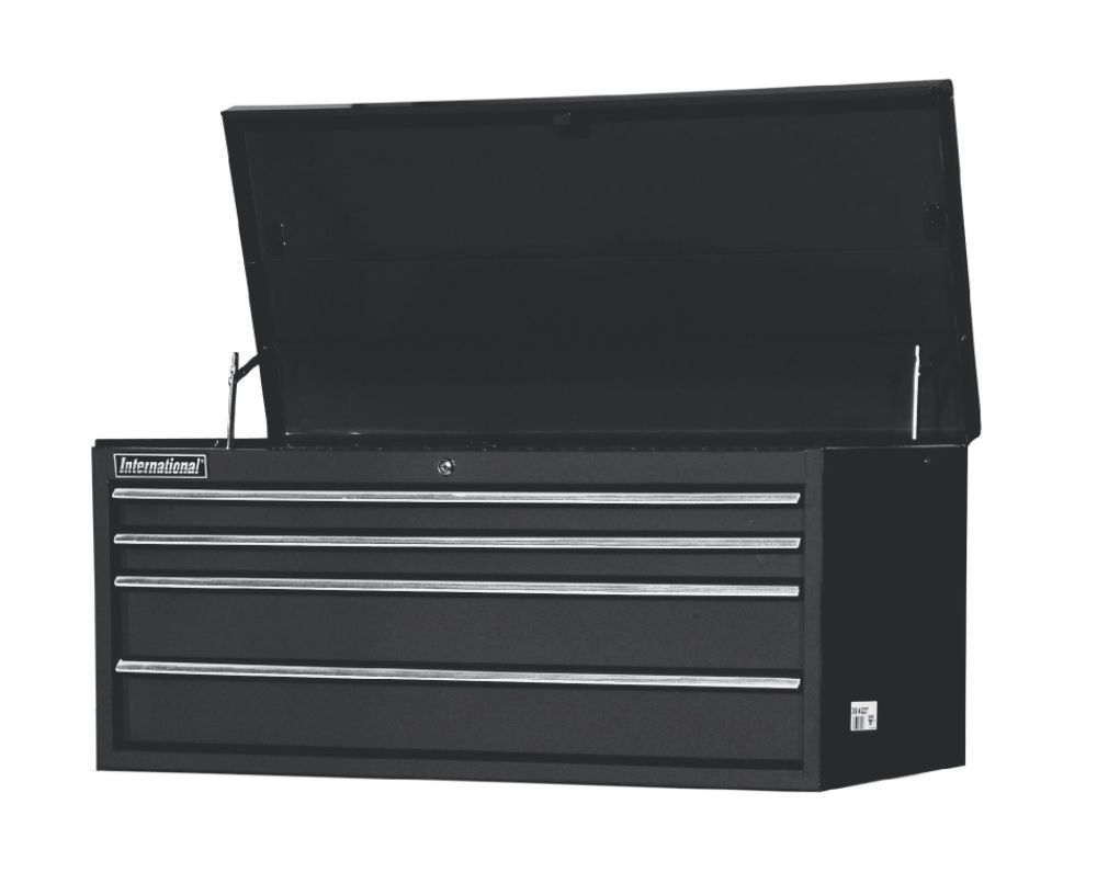 International&nbsp; 42'' 4-Drawer Ball Bearing Slides Top Chest Black