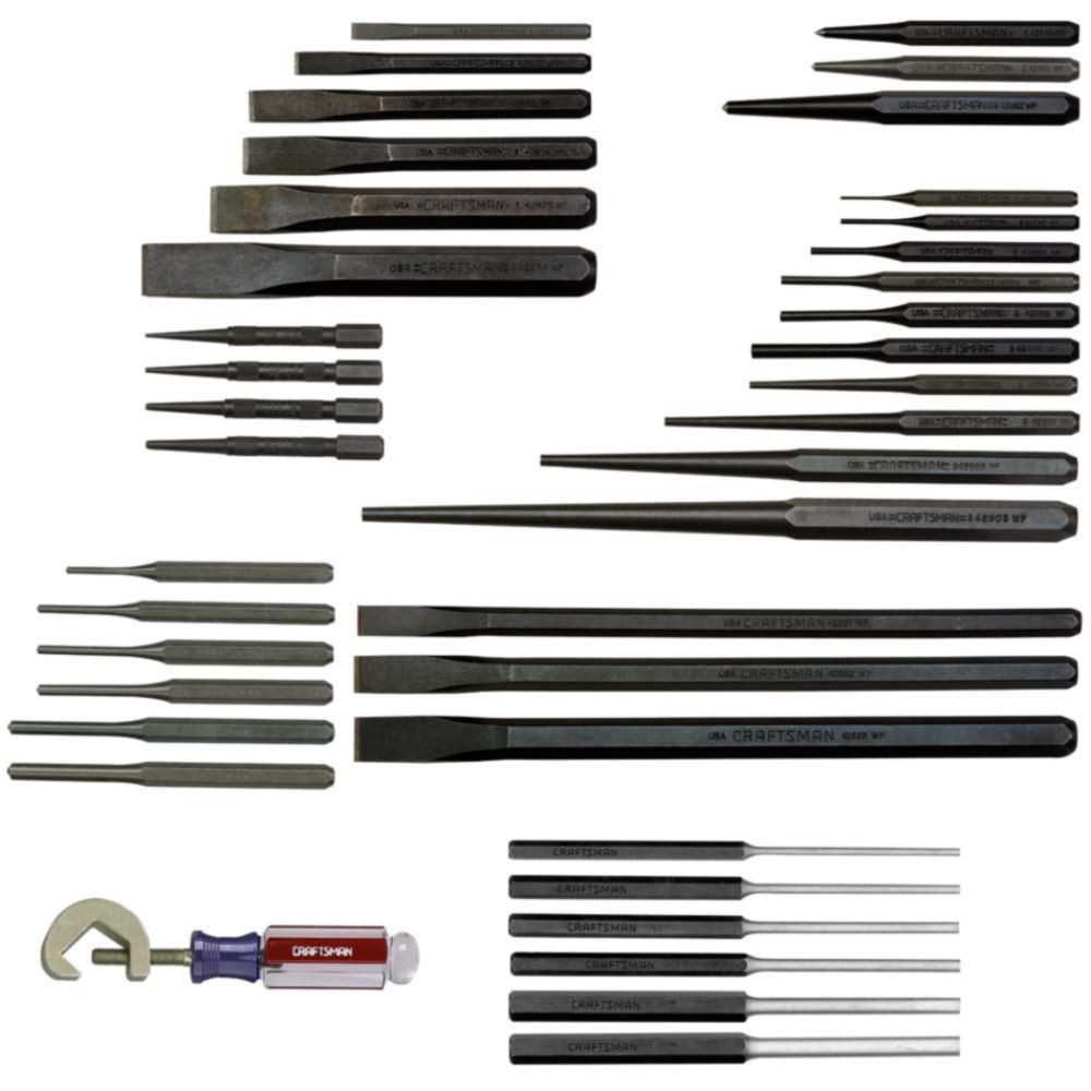 Craftsman 38 pc. Punch/Chisel Set with Holder