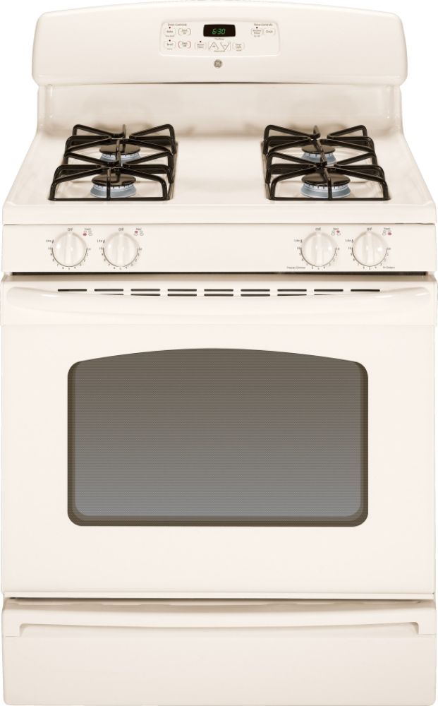GE 30" Freestanding Gas Range, Bisque (Model JGBS23DETCC )