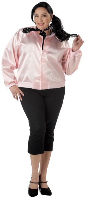 California Costume Collections Pink Ladies Jacket Plus Costume