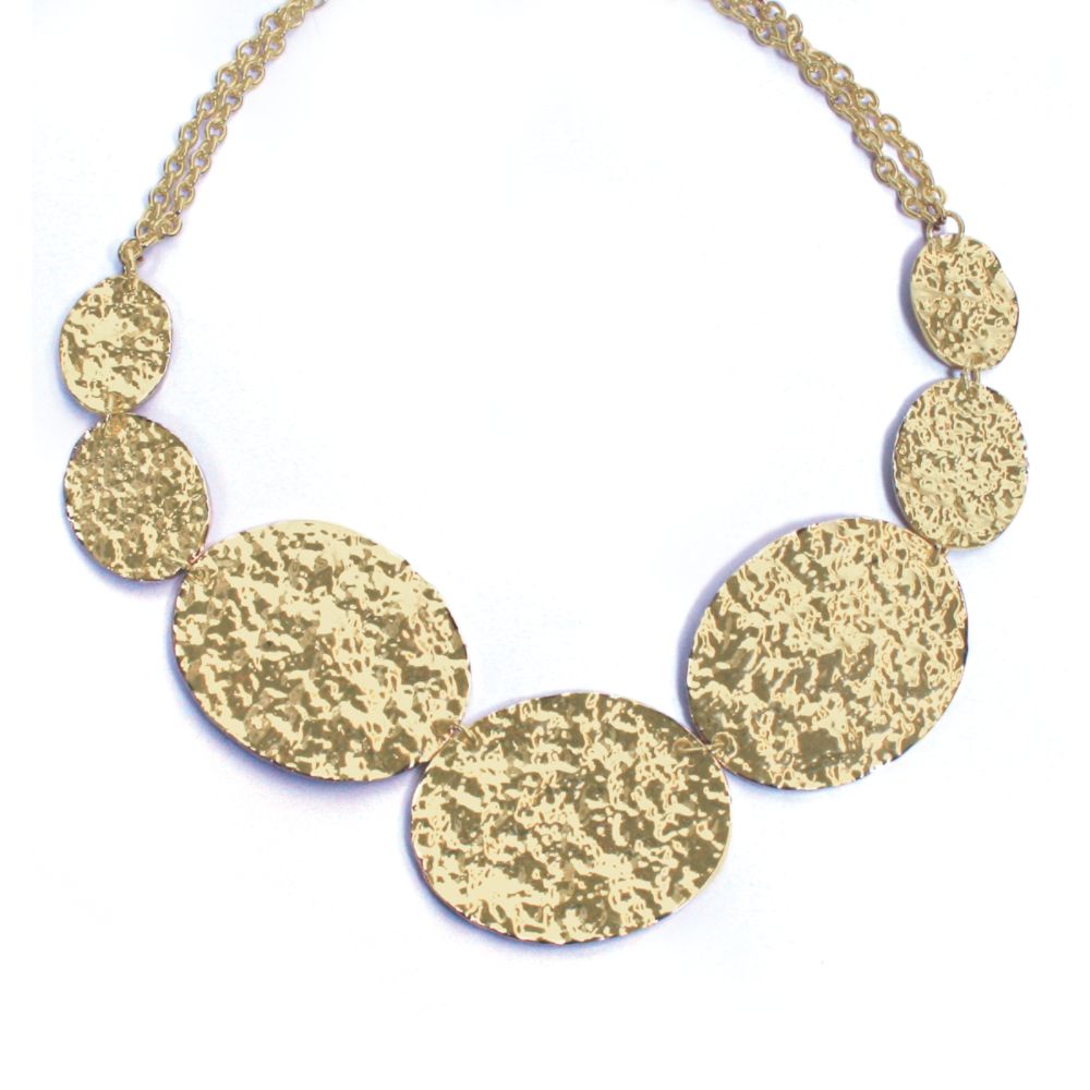 Sofia by Sofia Vergara Fashion Necklace Hammered Gold at Kmart.com