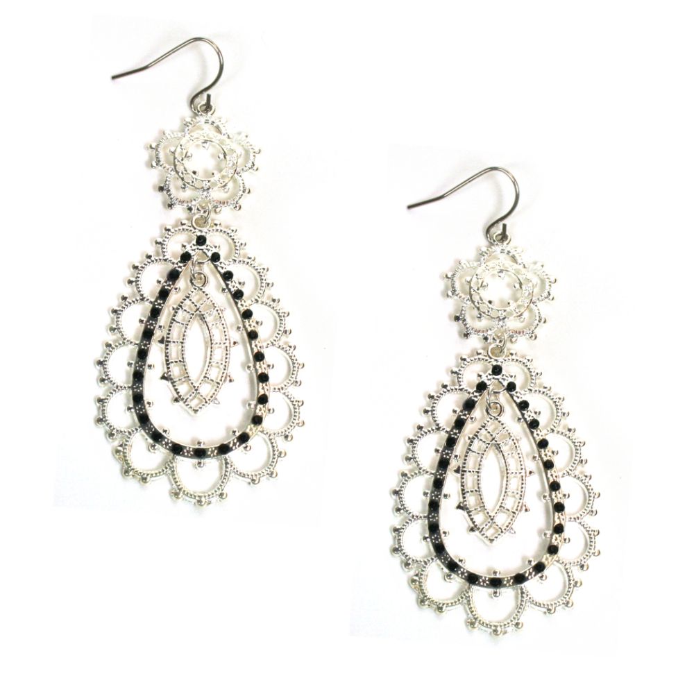 Sofia by Sofia Vergara Earrings Drop Silver Lace at Kmart.com