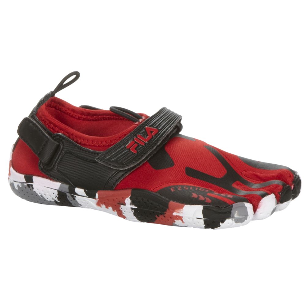 Fila Shoes Toes on Fila Boy S Athletic Shoe Skele Toes Ez Slide   Red Reviews   Mysears