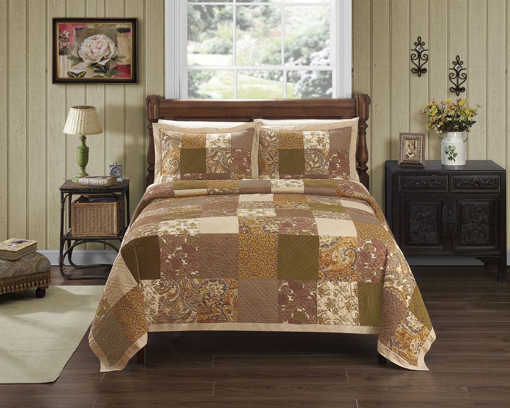 Country Living Hadley Tan King Quilt at Sears.com