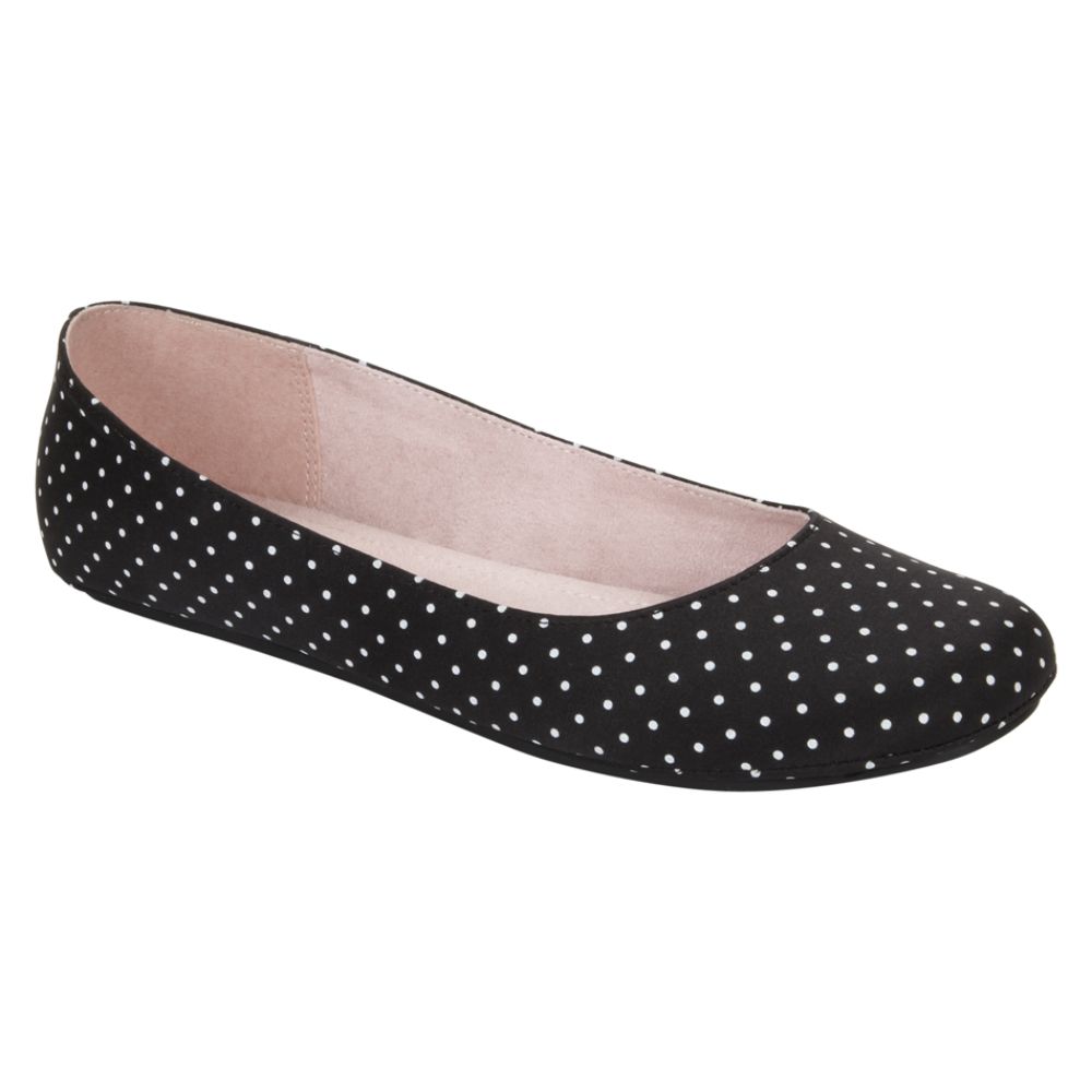 SM New York Womens Casual Shoe Sadie  Black Polk a Dot