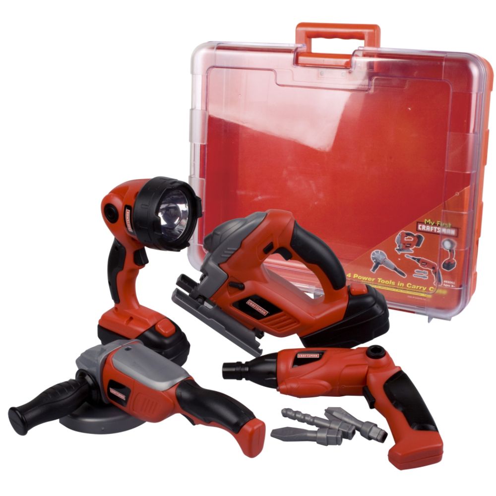 My First Craftsman 4 Power Tools in Carry Case