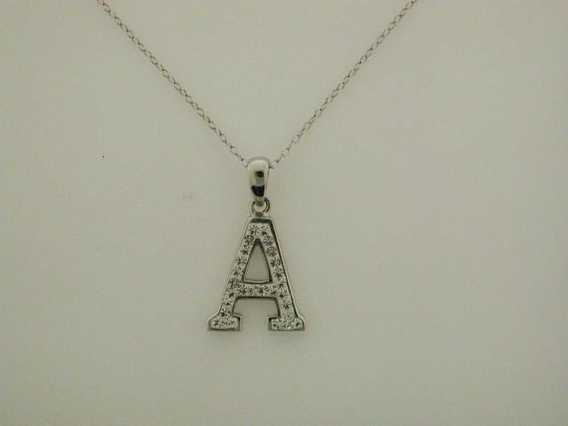 Sterling Silver Letter A Initial Pendant at Sears.com