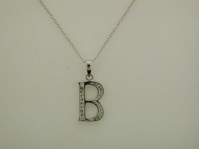 Sterling Silver Letter B Initial Pendant at Sears.com