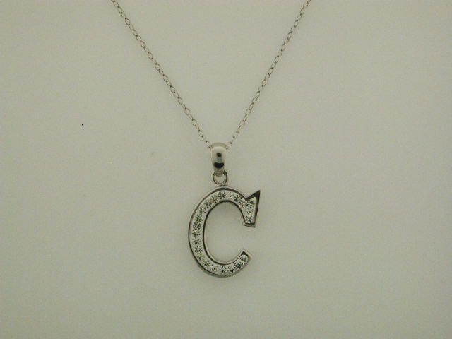 Sterling Silver Letter C Initial Pendant at Sears.com