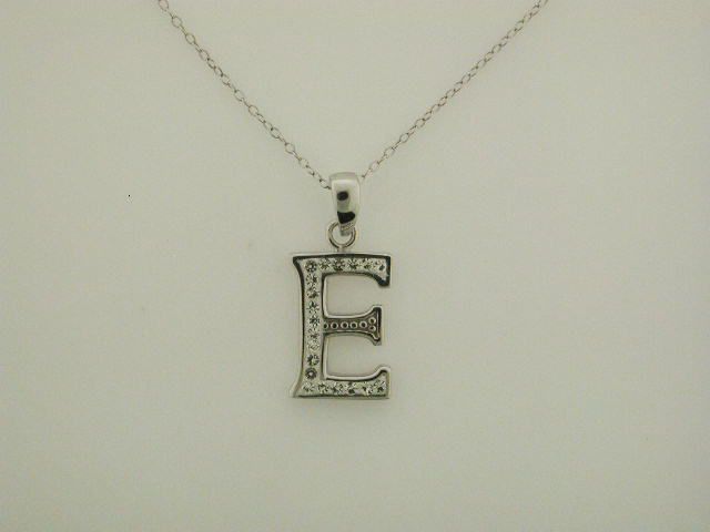 Sterling Silver Letter E Initial Pendant at Sears.com