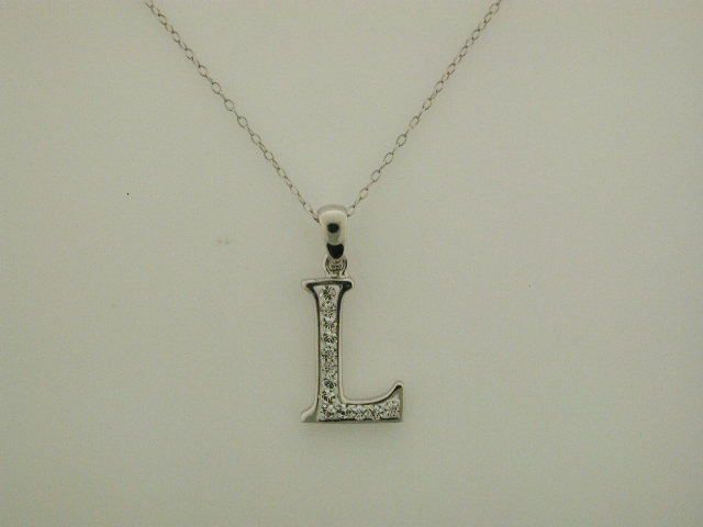 Sterling Silver Letter L Initial Pendant at Sears.com
