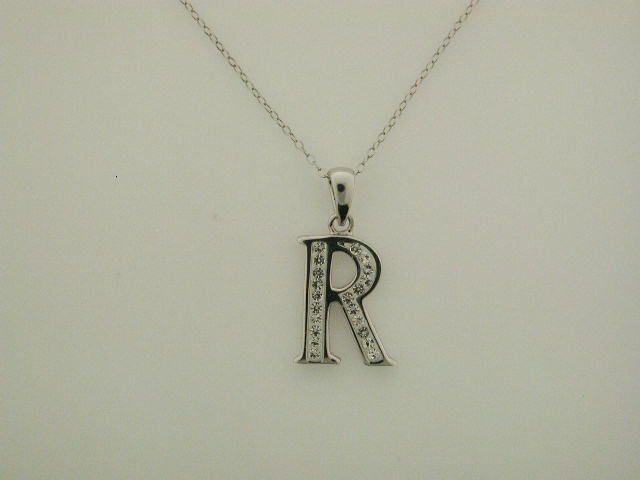 Sterling Silver Letter R Initial Pendant at Kmart.com