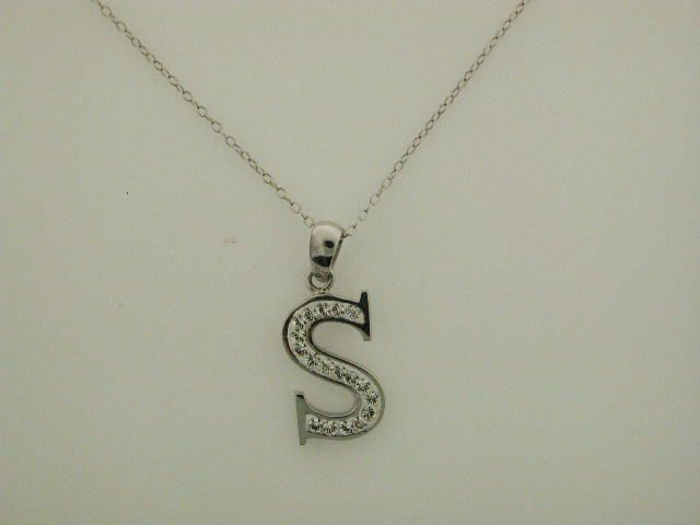 Sterling Silver Letter S Initial Pendant at Kmart.com