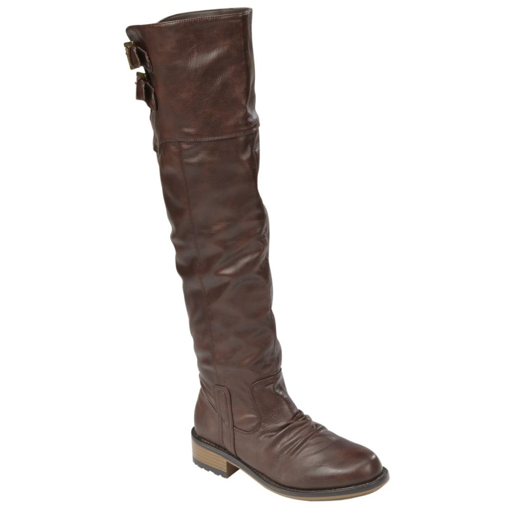 Qupid Women's Raeka Flat Over-the-Knee Boot - Brown at Kmart.com