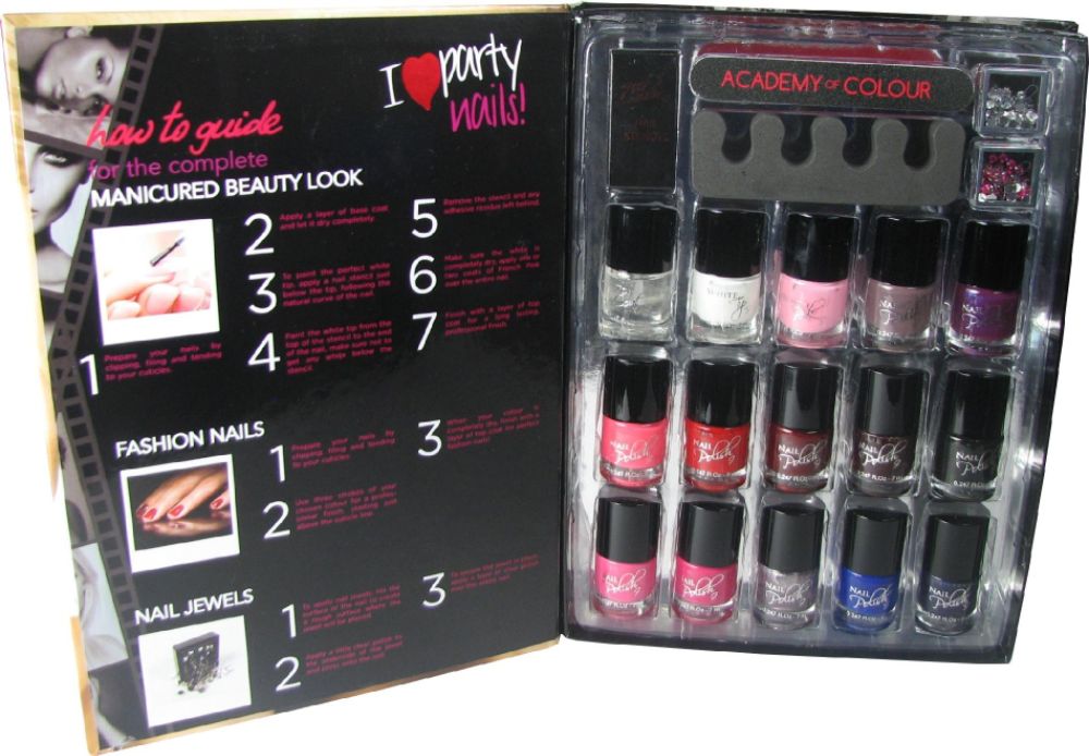 Academy of Colour Nail Kit Magazine Box
