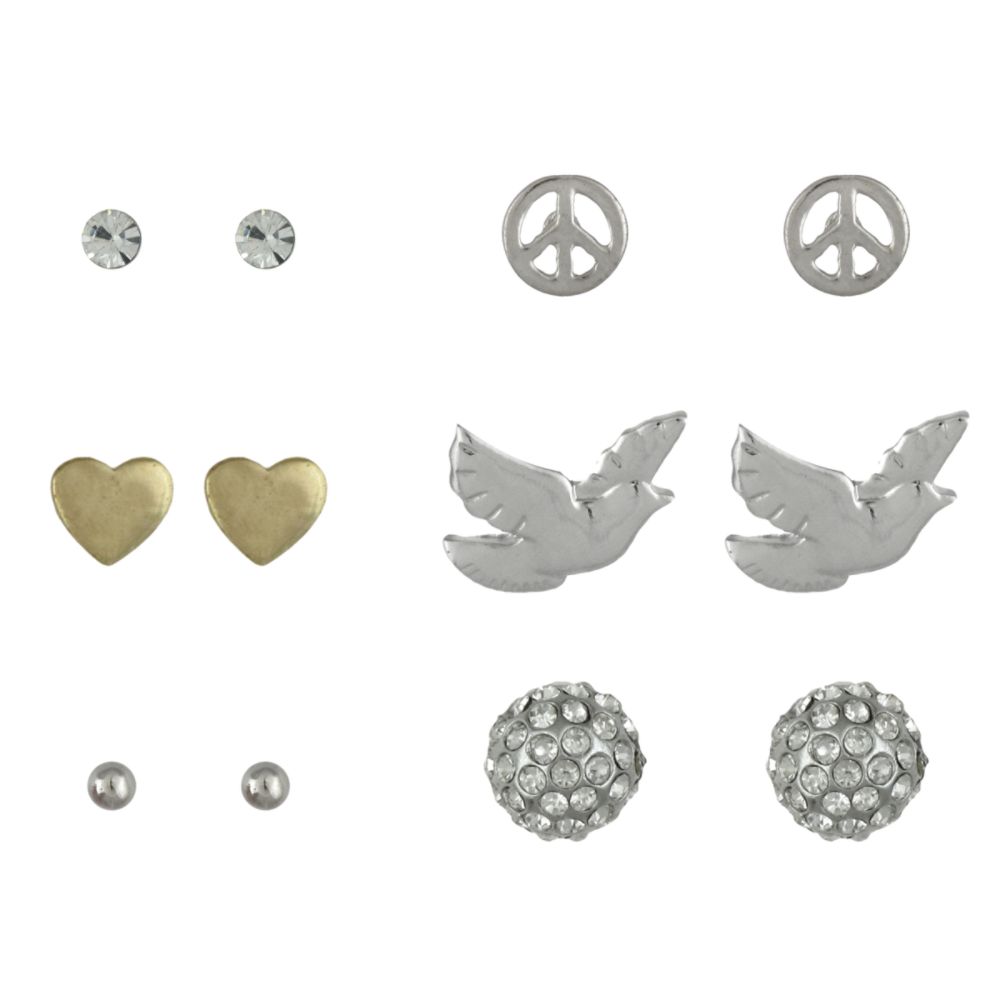 Dream Out Loud by Selena Gomez DOL-GEM MIX 6PAIR   EARRING SILVER COMBO at Sears.com
