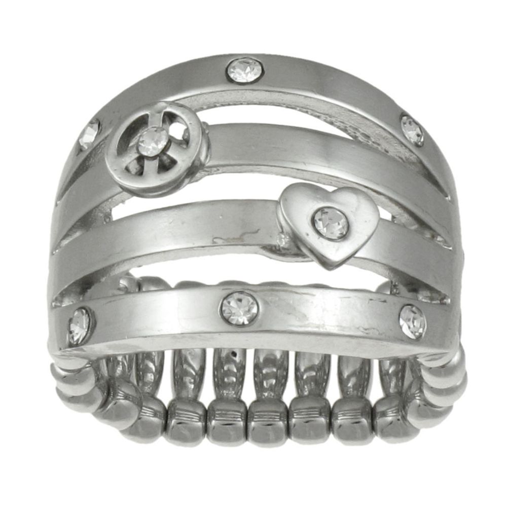 Dream Out Loud by Selena Gomez MULTI BAND SILVER  W/PEACE&HEART RING at Sears.com