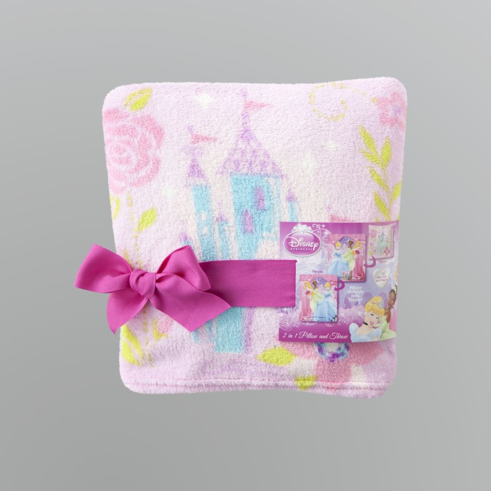 Disney Princesses 2-in-1 Pillow and Throw Blanket