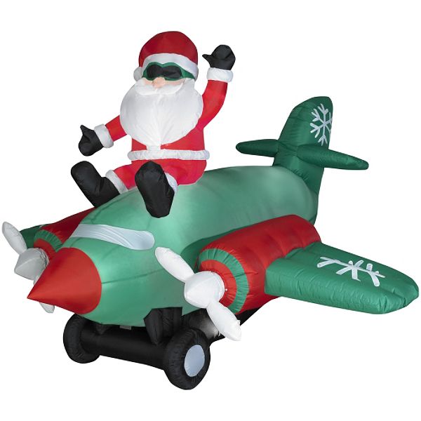 Animated Santa Airplane 