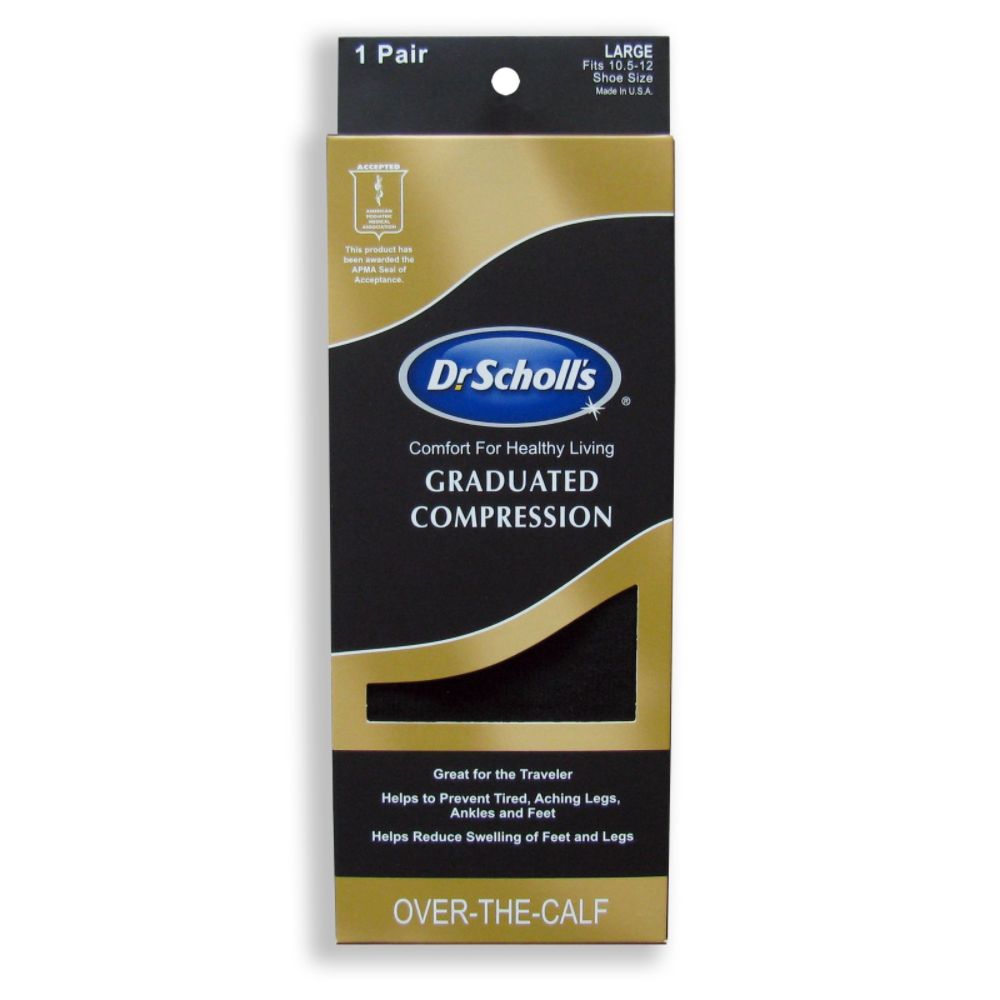 Dr. Scholl's Men's Over-the-Calf Graduated Compression Socks at Sears.com