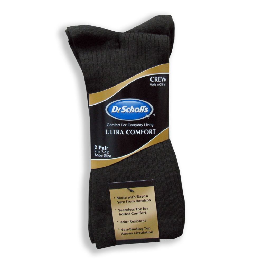 Dr. Scholl's Men's Ribbed Crew Dress Socks at Sears.com