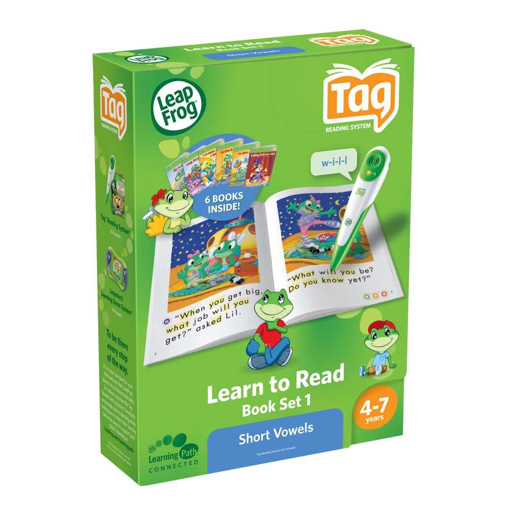 Leap Frog Tag Learn to Read Phonics Book Set 1: Short Vowels