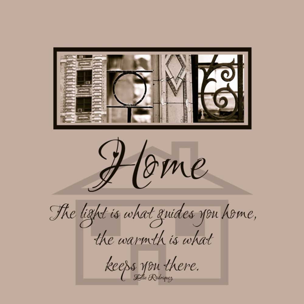 Gallery Wrap 14x14 "Home" by Photowords at Sears.com