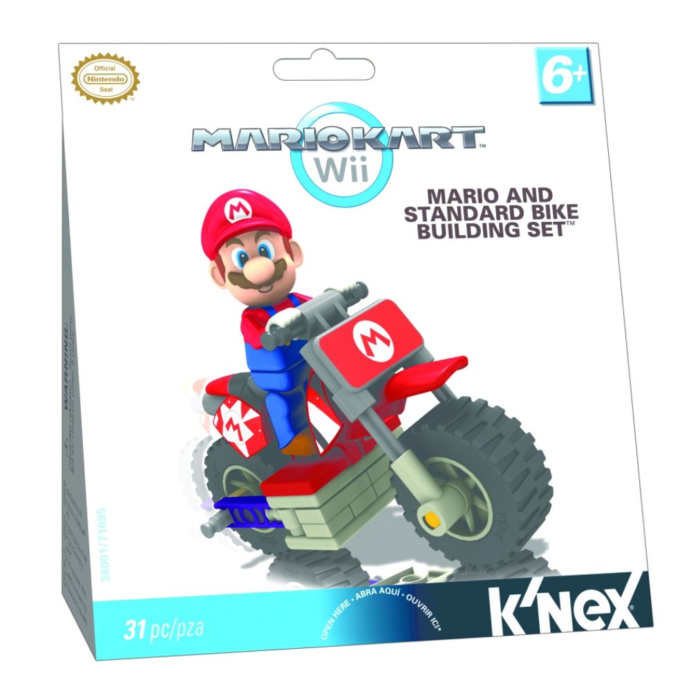 Nintendo Mario Kart Wii Mario and Standard Bike Building Set
