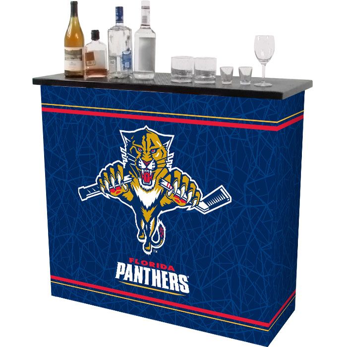 NHL Florida Panthers 2 Shelf Portable Bar w/ Case