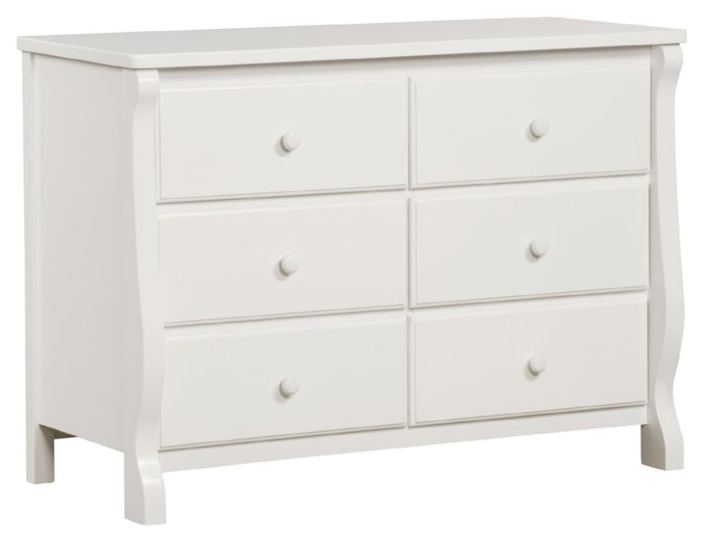 Delta Childrens 6 DRAWER DOUBLE DRESSER-White