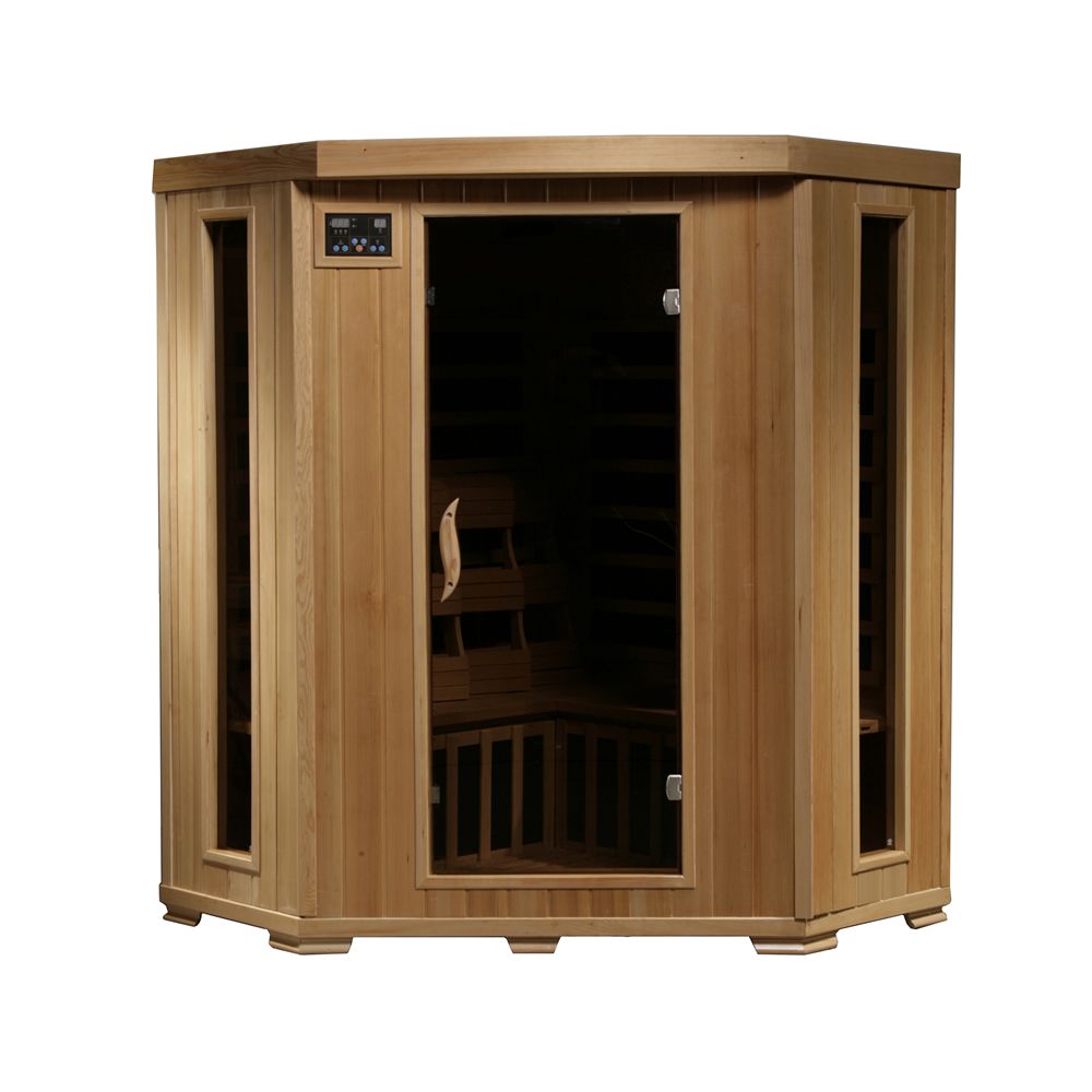 Radiant Sauna&trade; 3 Person Corner Carbon Infrared Sauna