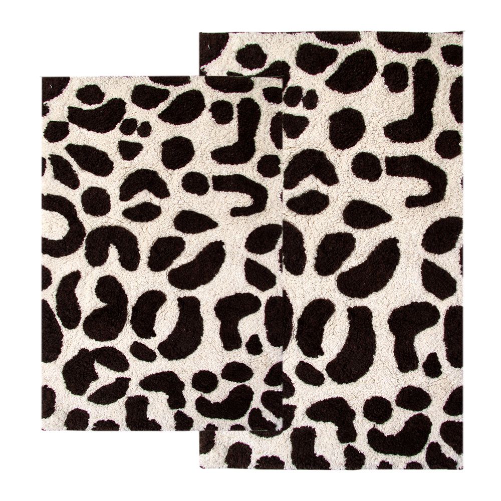 Chesapeake Merchandising 2 Piece Leopard Bath Rug Set - 21"x34"
