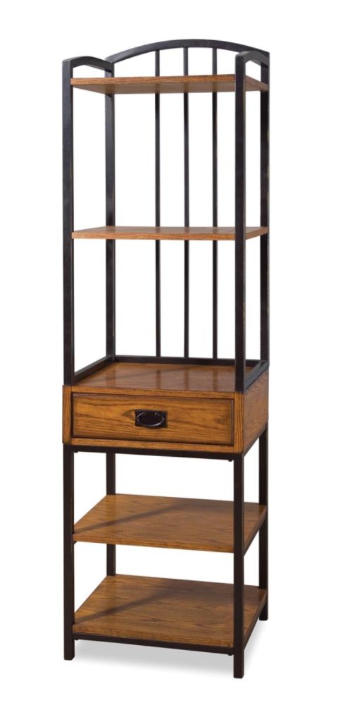 Home Styles Modern Craftsman Distressed Oak Gaming Tower