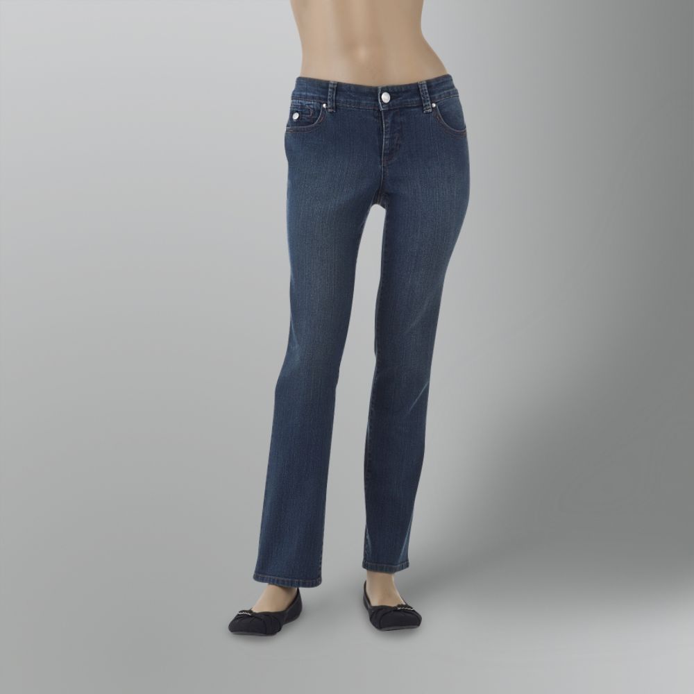 Covington Petite's Slim Fit Straight Leg Jeans at Kmart.com