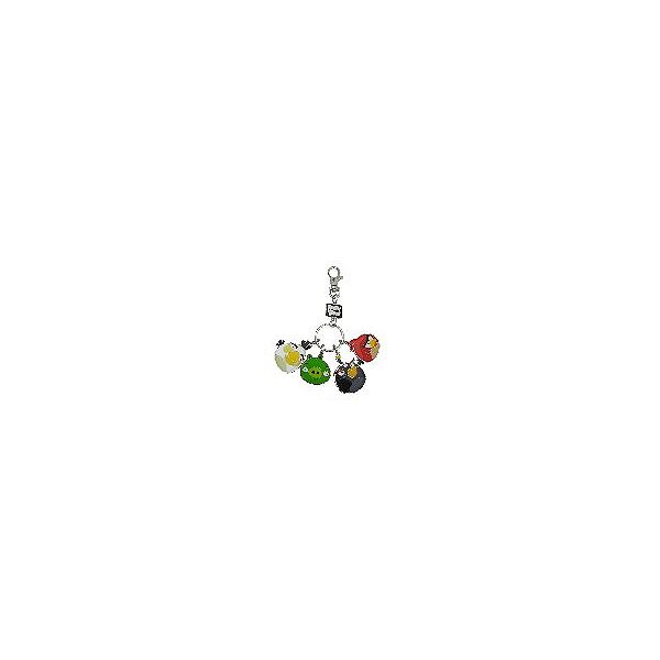 Angry Birds Metallic Keychain - Red black  White  Piglet Best Price