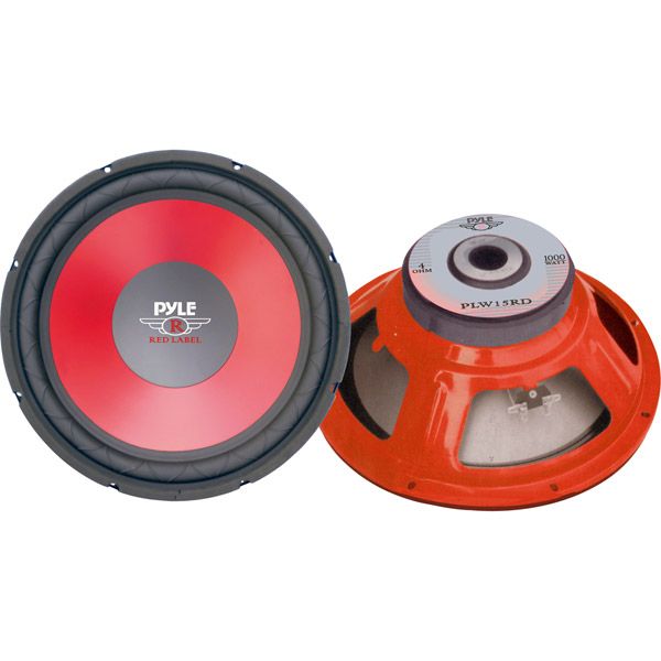 15 Red Cone High Performance Subwoofer - PLW15RD