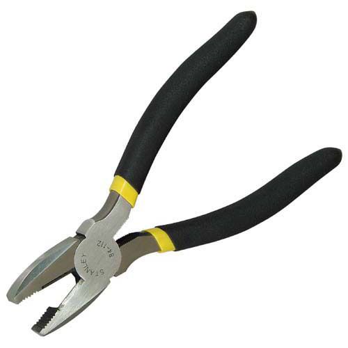 Stanley 7 in. Lineman's Pliers -Chrome Nickel Steel -Double Dipped Grips