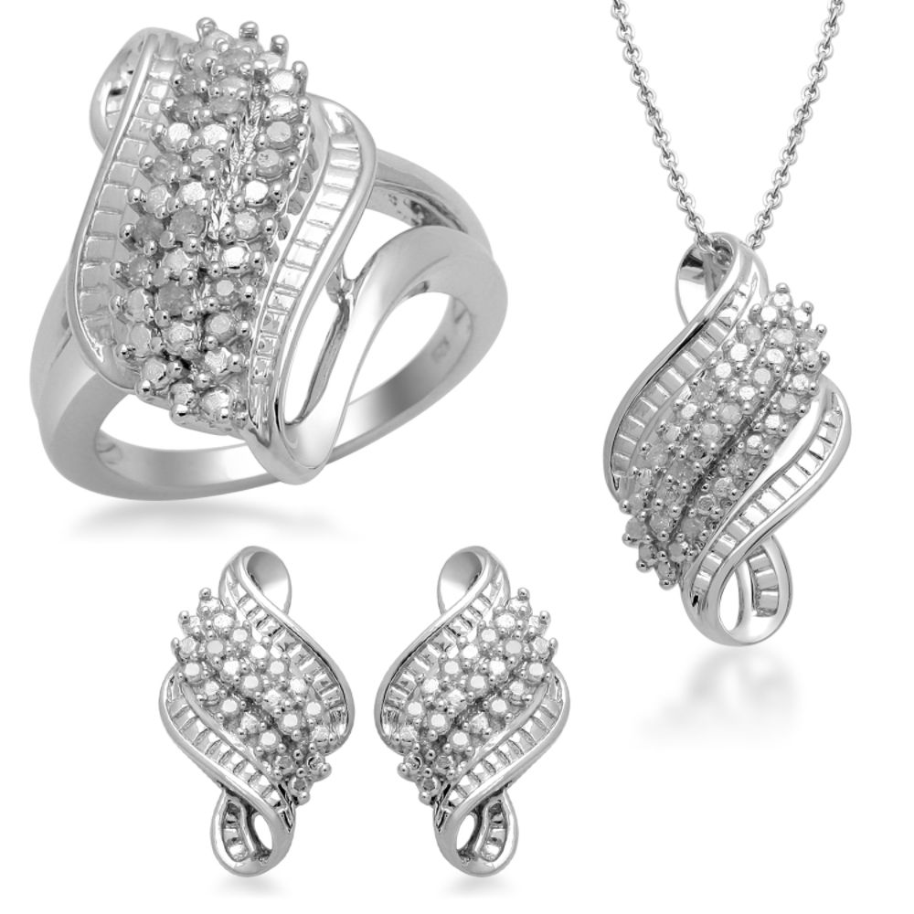1/2 cttw Diamond Waterfall 3-Piece Boxset at Kmart.com