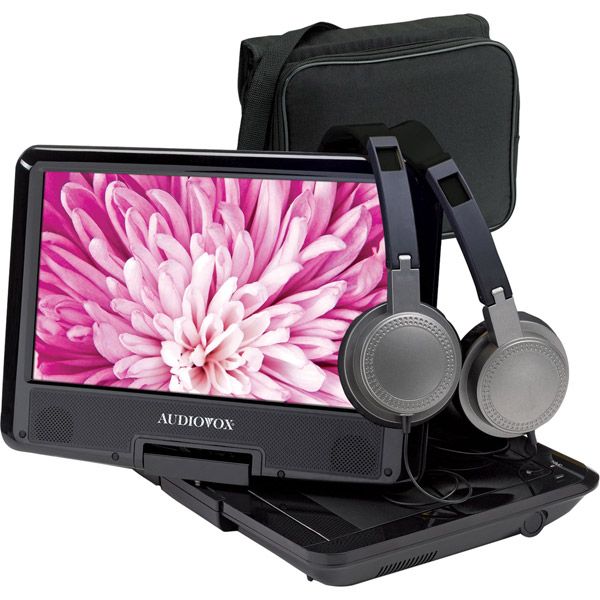 Audiovox Swivel 9" Widescreen Portable DVD Player Package System