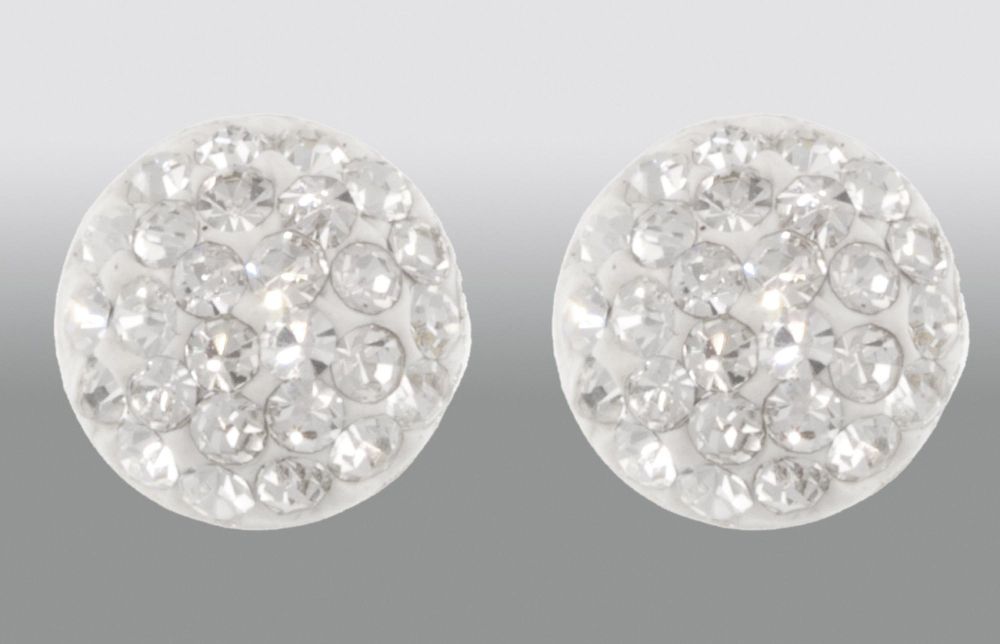 Pave Crystal Sterling Silver Earrings at Sears.com