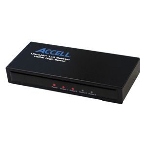 Accell UltraAV1 x 4 HDMI 1.3 AV Splitter