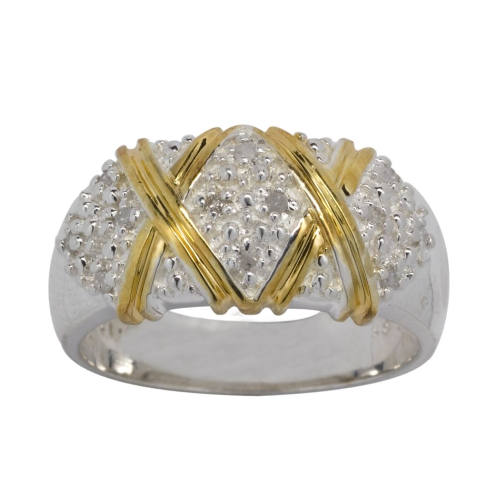 1/10cttw Diamond Ring in Sterling Silver