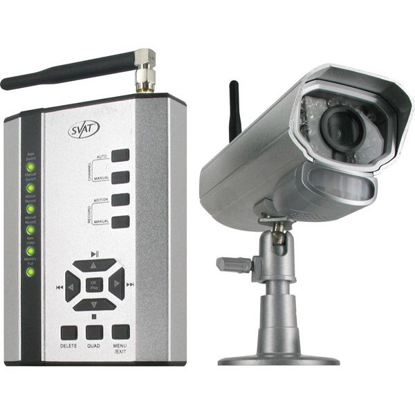 SVAT Electronics Digital Wireless DVR Security System with Receiver and Long Range Night Vision Camera - GX301-012