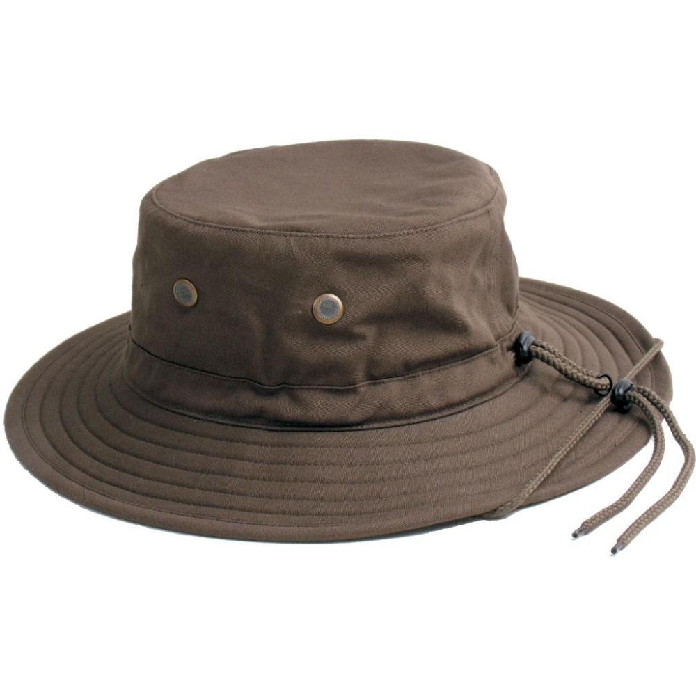 Sloggers Mens Classic Cotton Hat Dark Brown
