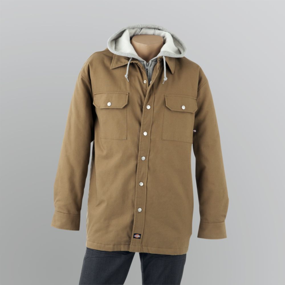 Dickies Men's Fleece-lined Canvas Shirt Jacket