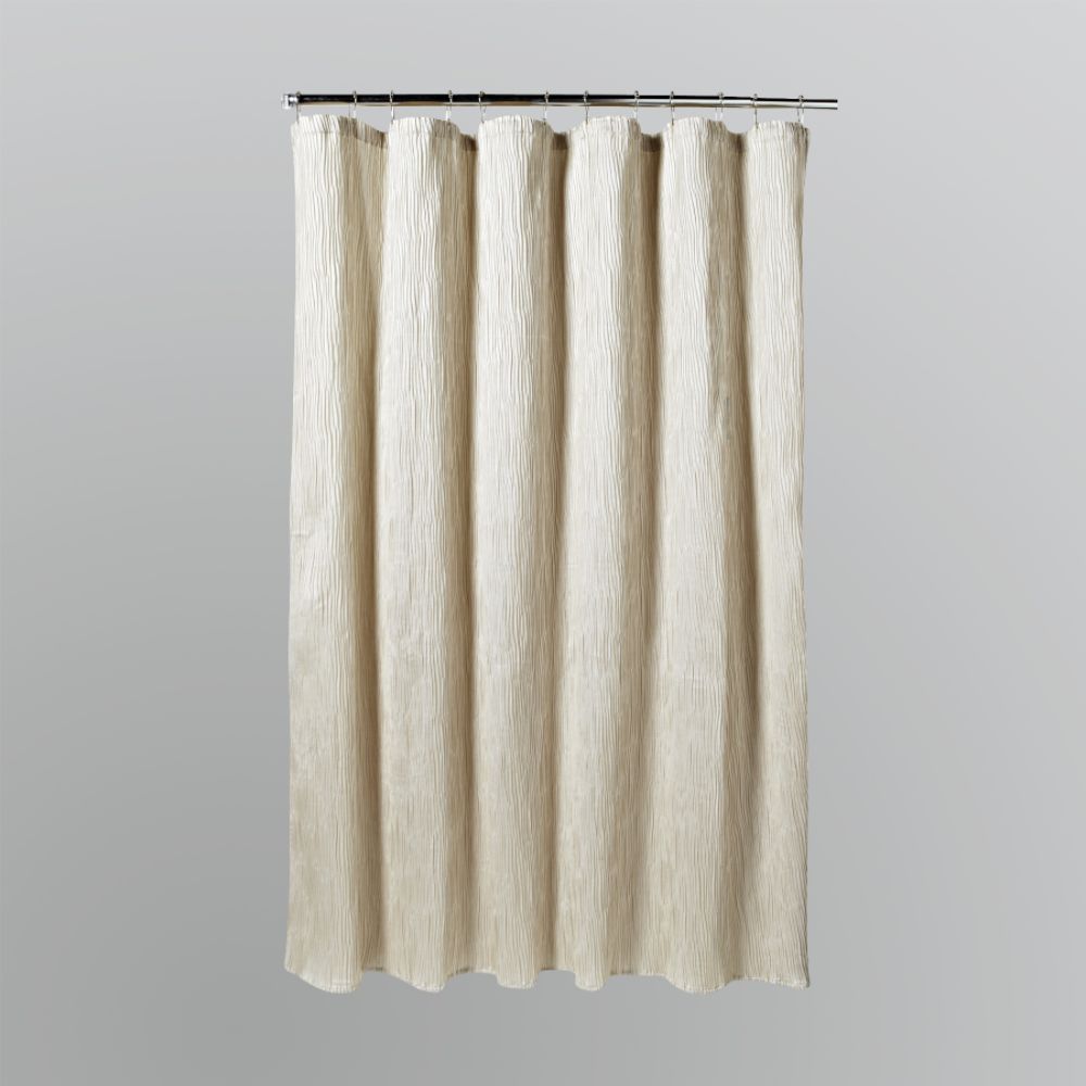 Home Solutions Crinkle Cream Shower Curtain at Sears.com